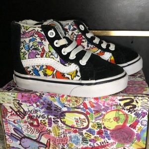 Toddler Vans high tops by Dallas Clayton